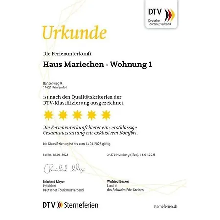 Vakantiehuis Haus Mariechen Comfortable Holiday *